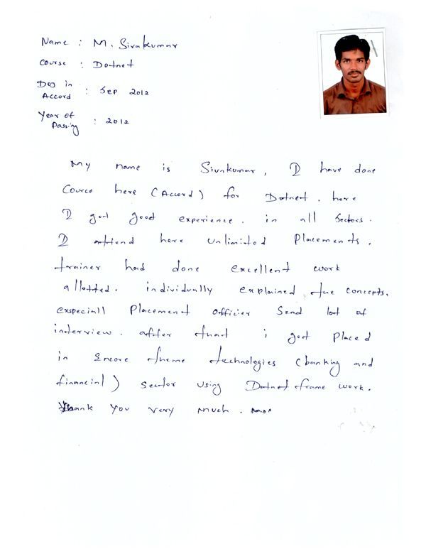 Dot Student Testimonial