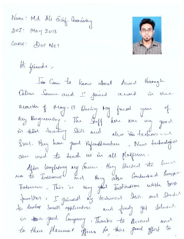 Dot Student Testimonial