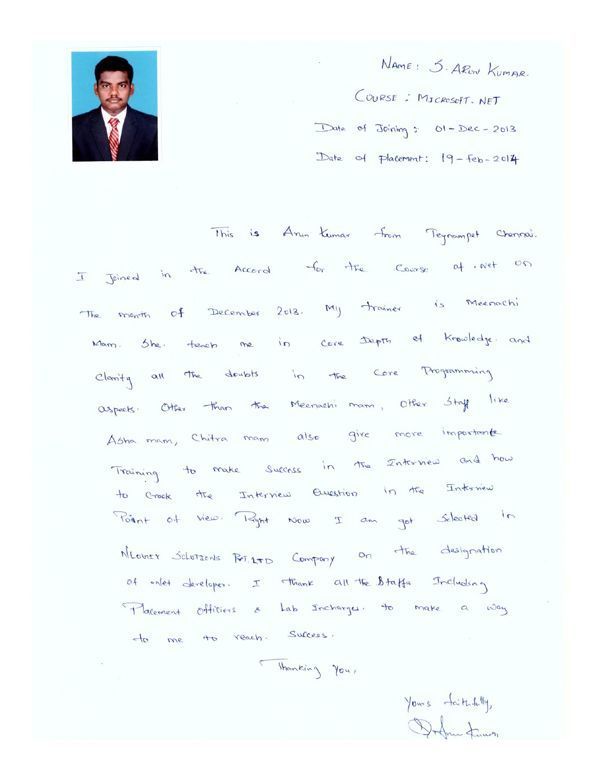 Dot Student Testimonial